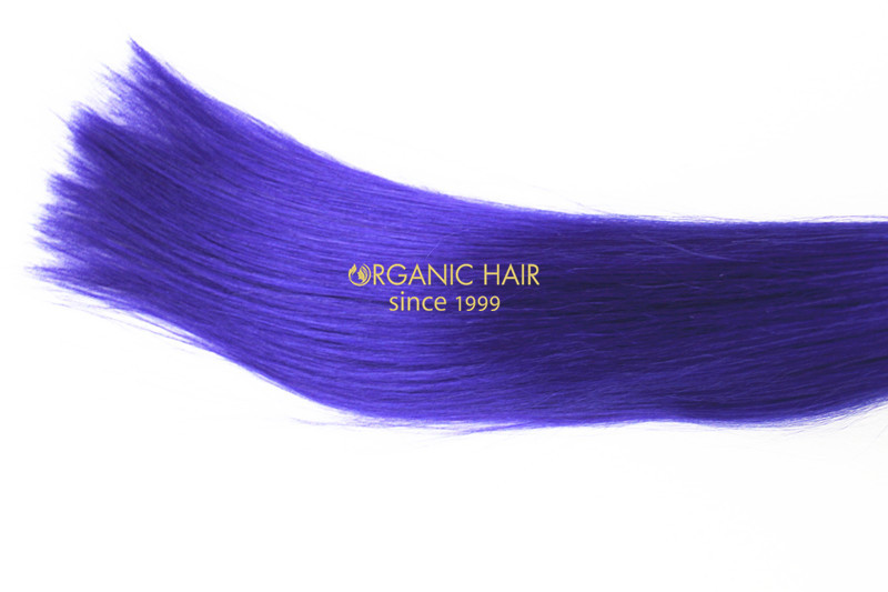 Indi remy hair i tip purple hair extensions